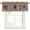 Brown, variant on Country Star Farm Curtain Valances for Windows, Kitchen Valance Window Treatment, Farmhouse Plaid Texas Vintage Fruit Light Filtering Block Curtains for Bathroom/Bedroom/Living Room 60'' x 18''