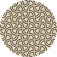 thumbnail image 1 of Ahgly Company Machine Washable Indoor Round Transitional Coffee Brown Area Rugs, 7' Round, 1 of 7