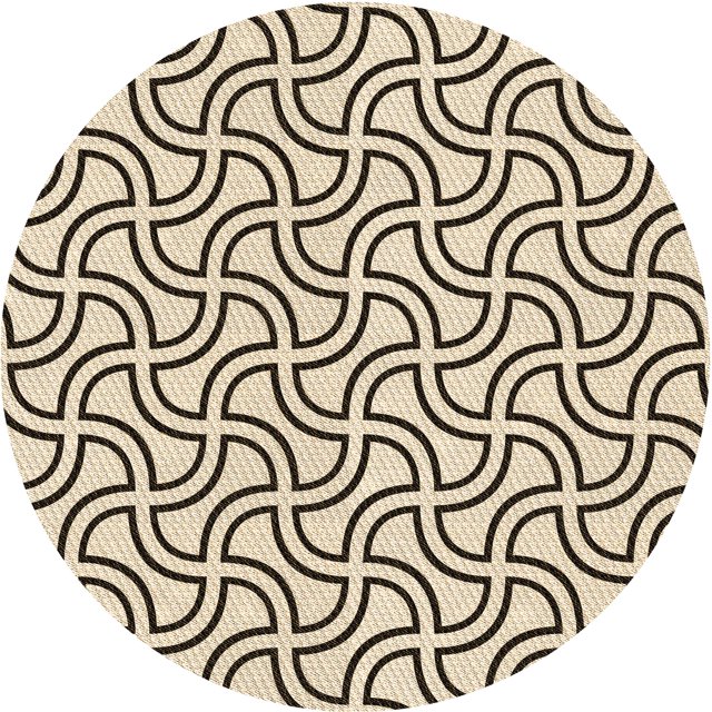 Ahgly Company Tapis d'Intérieur Lavable en Machine Carré Transitionnel Marron Café, 3 Pieds Carré