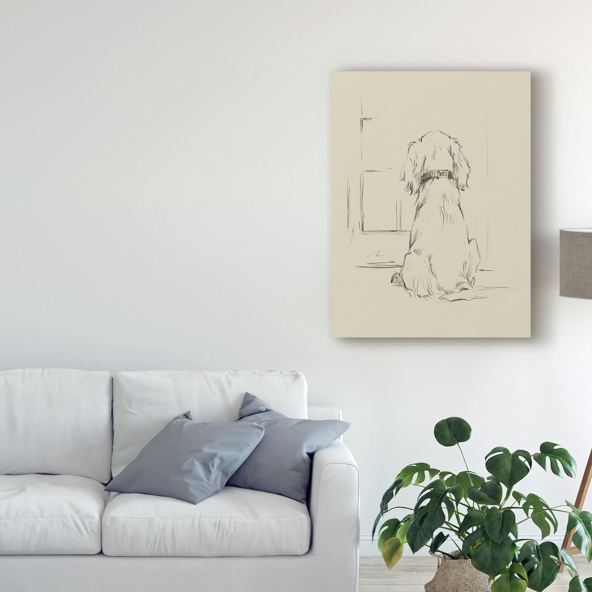 Trademark Fine Art 'Waiting for Master I' Canvas Art by Ethan Harper
