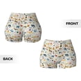 thumbnail image 5 of Lsque Dogs Funny Pets Pattern High Waisted Biker Shorts for Women-Tummy Control Fitness Athletic Workout Running Yoga Gym Shorts,Moisture-Wicking-XX-Large, 5 of 9