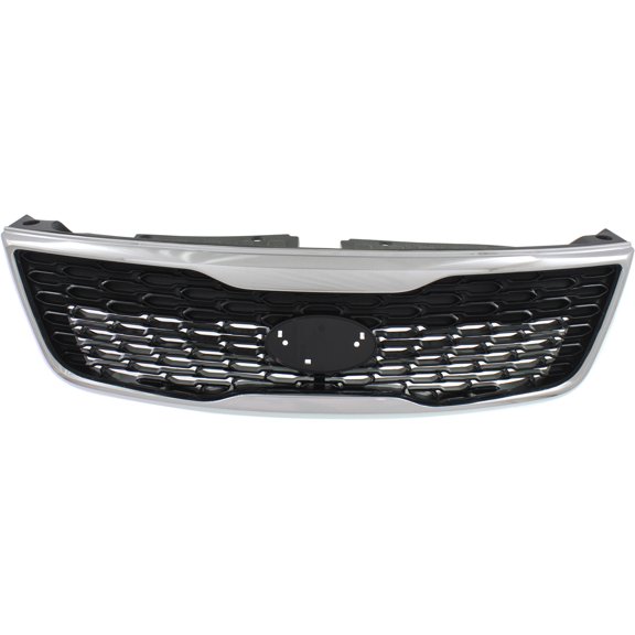 Textured Black Shell and Insert Grille for COOPER 2014-2021, Chrome