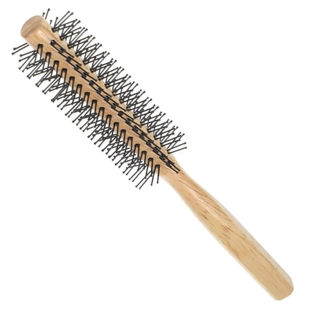ACDANC Hair Styling Brush Wooden Round Hair Brush Roll Hair Brush Hair Blow Drying Brush