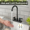 thumbnail image 6 of Bar Sink Faucet 4 Inch Center Deck Mount,2 Hole Prep Sink Faucet Dual Handles Commercial Utility Laundry Kitchen,Oil Rubbed Bronze, 6 of 18
