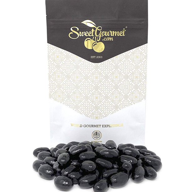 SweetGourmet Jumbo Black Licorice Jelly Beans Bulk Unwrapped 1