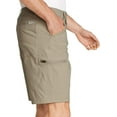 thumbnail image 3 of Eddie Bauer Mens UPF 50+ Classic Fit Stretch Lightweight Tech Short (Tan, 30), 3 of 7