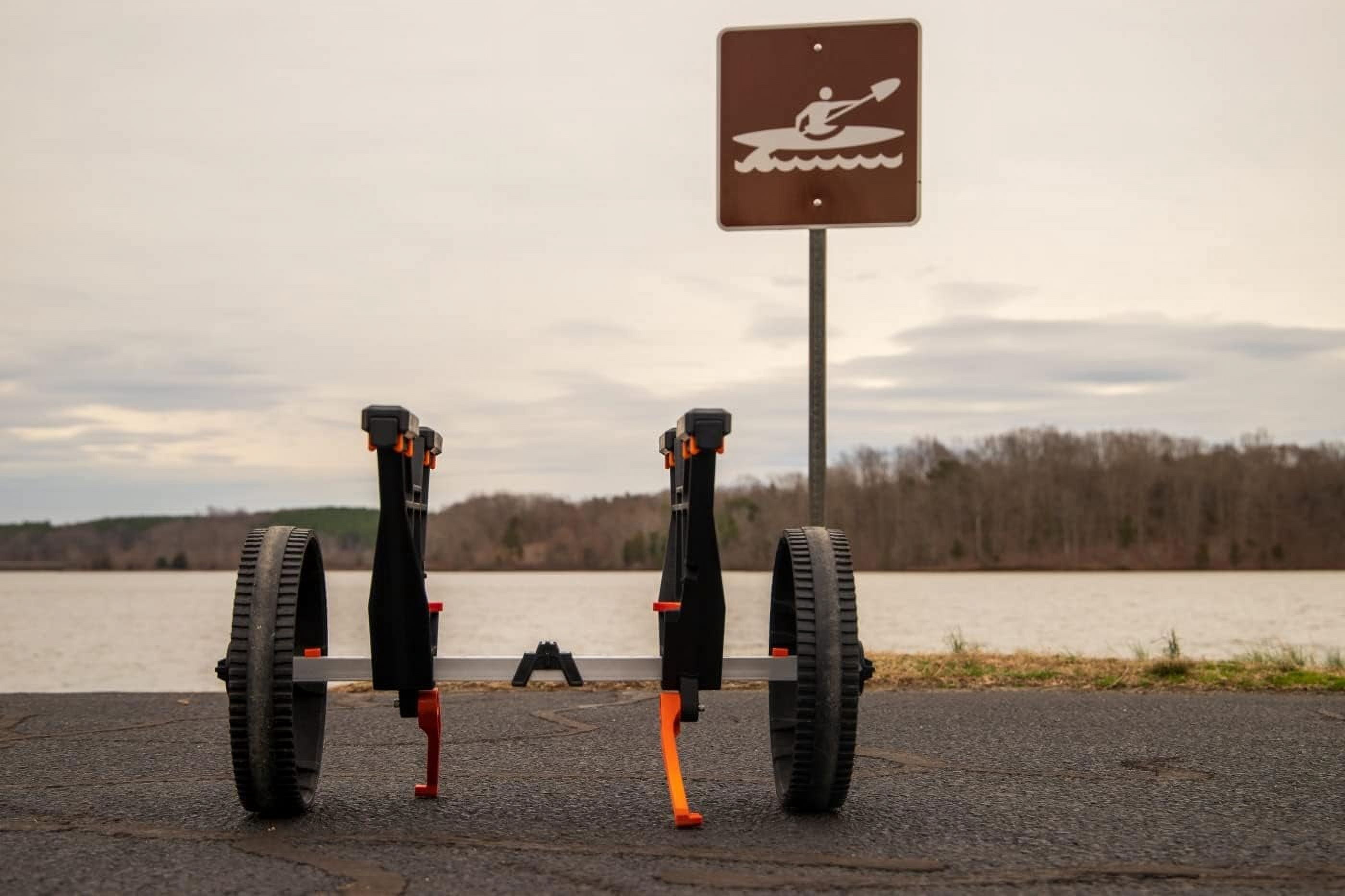 YakAttack TowNStow Bunkster Kayak Cart - Easy Assembly Collapsible Kayak Adjustable Transport Carrier Dolly | Kayak Fishing Accessories