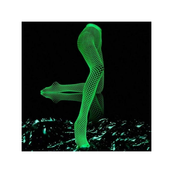 2pc Luminous Long Stockings Luminous Stockings Glow In The Dark Mesh Stockings Sexy Luminous Fishing Net Stockings Dance Stockings Hollow