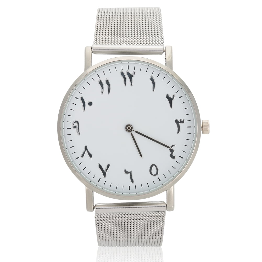 BIMZUC Women's Quartz Movement Analog Watch Featuring a Durable Stainless Steel Strap, Elegant Round Dial Wristwatch for Daily Wear, Fashion Jewelry Accessory, Silver (1.57 inches / 4 cm)
