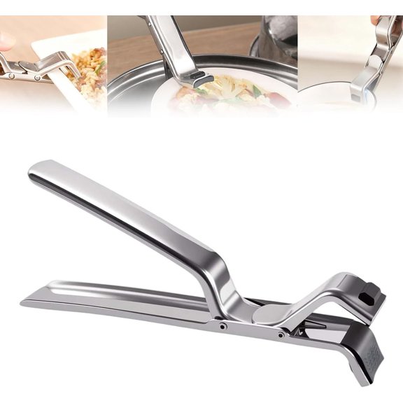 Upgraded Stainless Steel Hot Plate Gripper,1/2/3/5pcs Non-Slip Design for Secure Grip & Heat Protection,Anti-Scald Multi-Purpose Tongs for Microwave,Oven,Air Fryer,Steamer,Pots & Bowls
