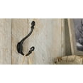 thumbnail image 4 of Richelieu T5618900 5-1/2" Double Iron Coat Hook - Black, 4 of 4