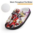 thumbnail image 4 of Kids Power Rangers Slippers Boys Girls Non-Slip Fuzzy House Slippers Warm Soft Plush Winter House Shoes Slip-On Shoes, 4 of 7