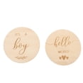 thumbnail image 3 of CRAFTHROU 2Pcs Light Brown Cards for Newborn Plaque and Photos, 3 of 7