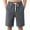 Dark Gray_004, variant on Domuza Mens Cotton Linen Shorts Summer Casual Classic Drawstring Elastic Waist Shorts with Pocket Beige 4XL
