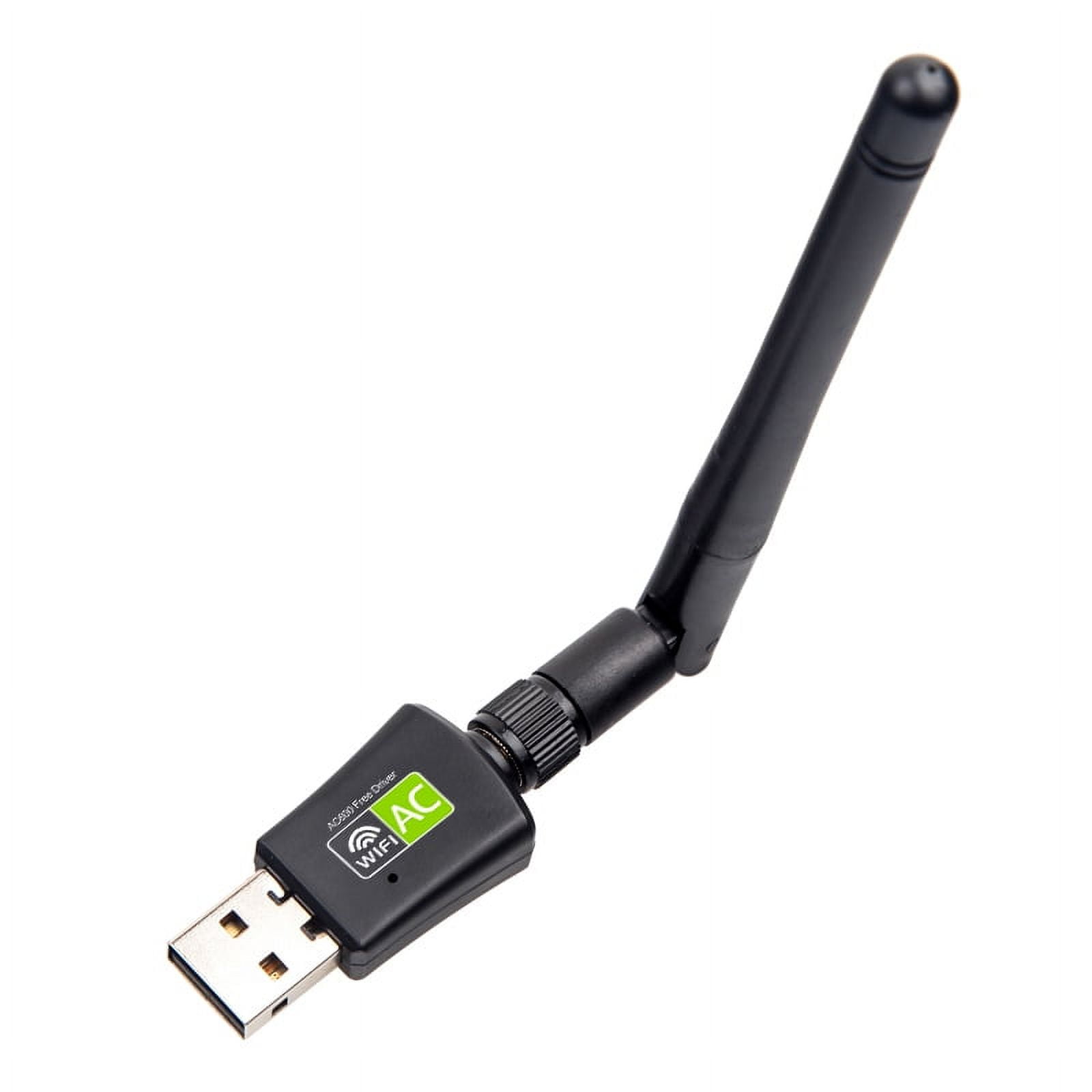 Adaptateur sans fil WiFi USB 2 en 1 Bluetooth 4.0 + 150 Mbps 2,4 GHz avec  antenne externe 2D1