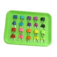 thumbnail image 4 of Juego de y llave Montessori portátil para niños pequeños, regalo de cumpleaños, 10 Uds. 10 piezas Hugo Bloquear juguetes, 4 of 10