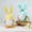 F,6.7in,2Pcs#005, variant on Bisitoy Easter Decorations 2Pcs Adorable Faceless Rabbit Gnomes - Soft Spring Figurines for Tabletop