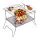 thumbnail image 3 of Parrilla Plegable para Barbacoa Acero Inoxidable para Acampar Al Aire Libre (con Red para Hornear), 3 of 9
