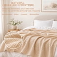 thumbnail image 2 of Yeciiwht Soft Gauze Blanket Breathable Lightweight Cotton Muslin Blankets Throw Blanket for Bed, Couch & Sofa, Cozy All-Season Home Blanket 90*90, 2 of 9