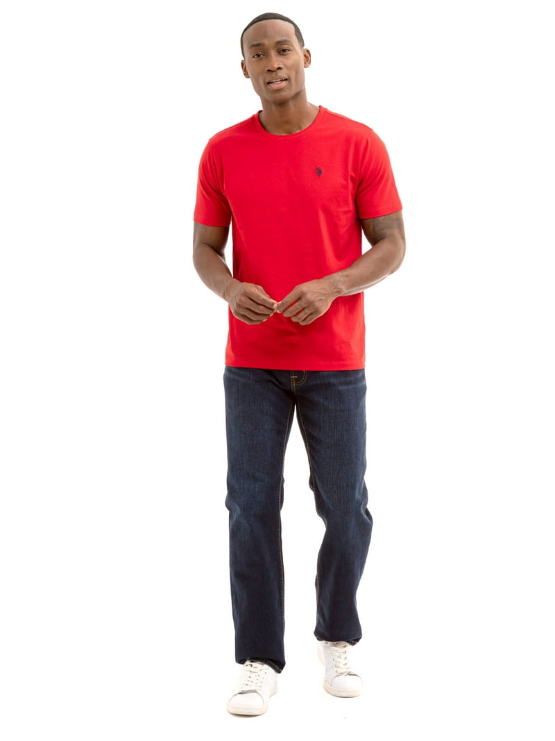 U.S. Polo Assn. Men‚Äôs Basic Short Sleeve Crew T-Shirt - Walmart.com