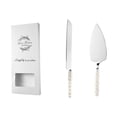 thumbnail image 3 of sdhkgrrt 2Pcs Ceramic Handle Cake Set, Ceramic Pearl Handle Cake Knife, Stainless Steel Spatula Set for Dessert, Bread Pizza Knife and Server, Baking Tool Set for Wedding Party, 3 of 9