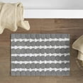 thumbnail image 2 of Martex Expression Sculpted Bath Rug, Grey/White, 2 of 9