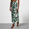 thumbnail image 5 of Jsaierl Women's Camouflage Print Satin Maxi Skirt, High Waist Flowy Mermaid Skirt, Casual Streetwear Long Skirt for Daily Wear, 5 of 7