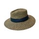 thumbnail image 2 of Sombrero de copa plana, transpirable, portátil, protección solar, diseño vintage moderno e informal. Correa azul intenso, 2 of 9