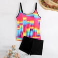 thumbnail image 4 of Haivin Women's Printed Tankini Swimsuit, Halter Neck with Wide Straps, for Beach, Pool, and Vacation, 4 of 5