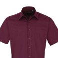 thumbnail image 2 of Premier Mens Short Sleeve Poplin Shirt, 2 of 3