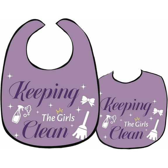 Purple Adult Bibs Food Bibs DIY for Elderly Men Waterproof Bibs DIY for Men Adult Bibs