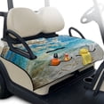 thumbnail image 2 of Xixirimido Golf Cart Seat Cover with 4 Storage Pockets Universal Golf Cart Seat Blanket Towel Fits for EZGO, Yamaha, Club Car Golf Cart Accessories, Beach Sea Starfish Floral, 2 of 8