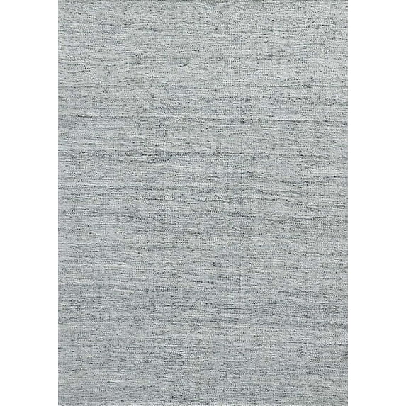 Ahgly Company Machine Washable Indoor Rectangle Industrial Modern Platinum Silver Gray Area Rugs, 8' x 10'