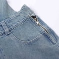thumbnail image 5 of Yammkia Girls' Denim Overalls Girls Overalls Denim Bib Distressed Jumpsuit Kids Blue Baggy Jean Pants with Pockets 5-16 Years,13-14 Years, 5 of 9