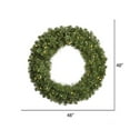 thumbnail image 2 of Vickerman Pre-Lit Double-Sided Grand Teton Artificial Christmas Wreath - 48" - Clear LED Lights, 2 of 2