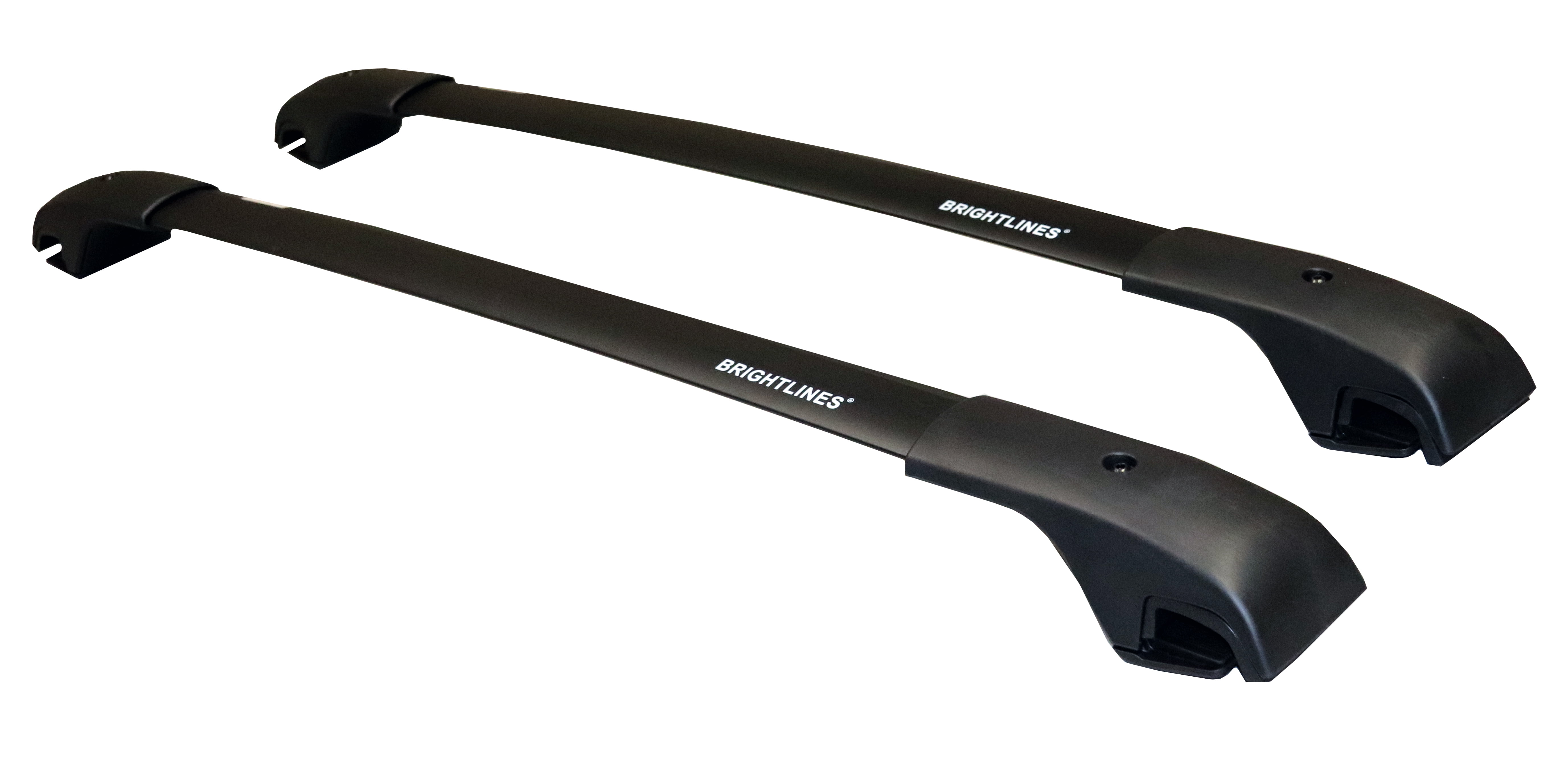 BRIGHTLINES Aero Roof Racks Cross Bars Compatible with Jeep Renegade 2015-2024 for Kayak Luggage Ski Bike Carrier, a Set of 2pcs, Black Aluminum Top Cargo Rack