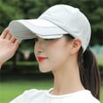 thumbnail image 4 of D-GROEE Unisex Sun Visor Hat, Adjustable Golf Hats Cap with Retractable Brim UV Protection Cap for Outdoor, 4 of 7