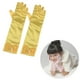 thumbnail image 5 of EeaseMX 1 par de guantes largos de satén con lazo para niña de las flores, para boda, fiesta de noche (amarillo), 5 of 8