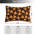 thumbnail image 2 of KLL Cartoon Pizza Pillow Covers Envelope Closure,Super Soft and Cozy Fuzzy Fleece Pillow Case Cover (No pillow core） 20"x30", 2 of 5