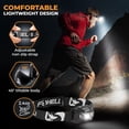 thumbnail image 4 of Foxelli Lampe Frontale Rechargeable à LED - Ultralégère, Étanche et Rechargeable par USB avec Lumière Rouge pour Course, Camping, Randonnée et Extérieur, 4 of 5