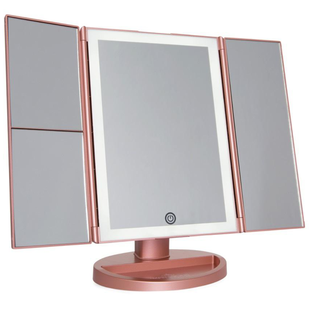 IMPRESSIONS Touch Trifold 2.0 LED Makeup Mirror with Magnification