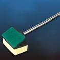 thumbnail image 1 of Long-handled Tank  Brush Fish Tank Aquarium Cleaning Tool Double-sided Sponge Glass Wiper, 1 of 9