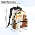 thumbnail image 3 of Goofa Cute Bee Honey Jar Hive Bear Print Casual Backpack for Women Men,Waterproof High School Bookbag,Lightweight Travel Daypack,Classic College Backpack,Laptob Backpack, 3 of 6
