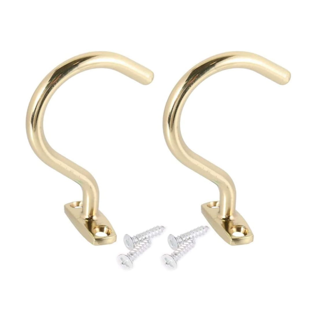 2 Pieces Snooker Billiard Table Cue Tripod Hook with 4 Mounting Screws Suit for Hold Bridge