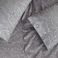 thumbnail image 6 of Decorative Italian Paisley Cotton-Rich Sheet Set - King, Dark Grey, 6 of 7