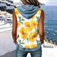 thumbnail image 5 of Erwazi Hooded Tops for Women Summer Sleeveless Denim Printed Vest Outdoor Activities Casual Jeans Tunic Top, 5 of 7