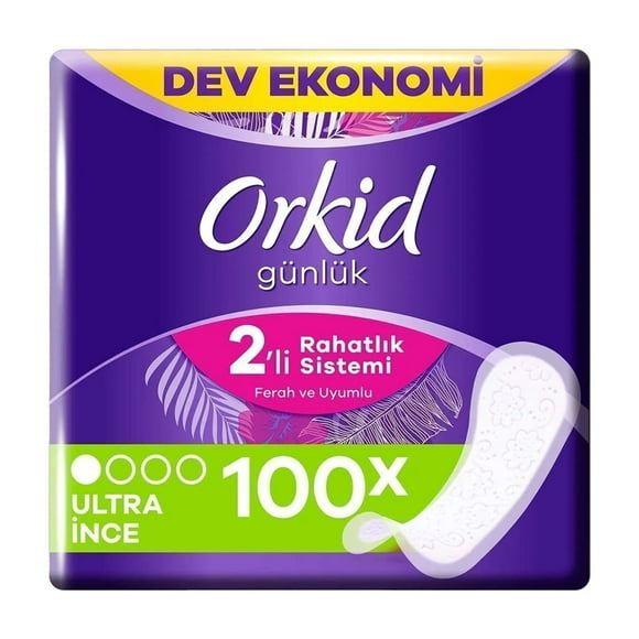 Orkid Leaf Thin Normal Daily Pad 100 Pieces