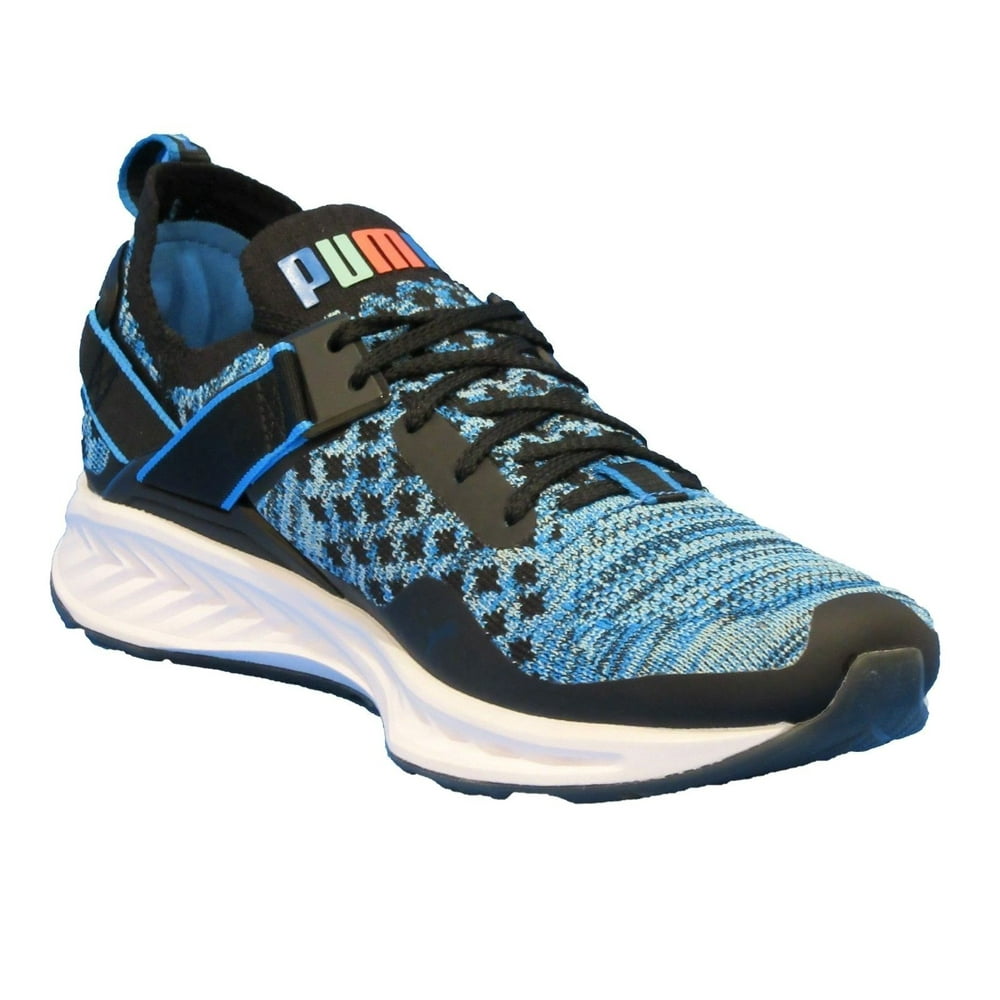 puma ignite evoknit blue kids