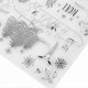 thumbnail image 1 of Clear Stamps Clear Imprint Recycle Use Easily Unique Shape Various Styles DIY Transparent Stamps for Album Crafts, 1 of 3
