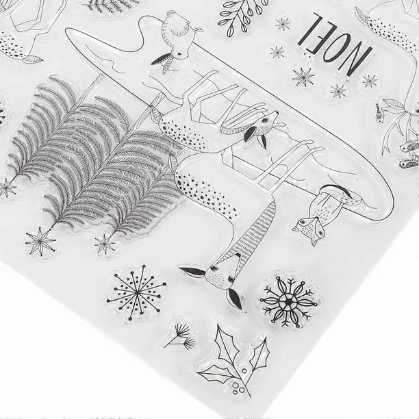 Clear Stamps Clear Imprint Recycle Use Easily Unique Shape Various Styles DIY Transparent Stamps for Album Crafts